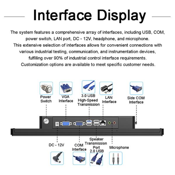 15.6 pouces IP65 Touch capacitif en acier inoxydable Android Terminal de contrôle industriel monté à l'arrière avec montage mural intégré