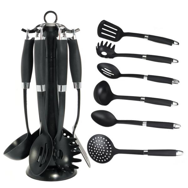 Kitchen Cookware Sets 7-Piece Gold Utensil Set for Cooking Tools and Accessories