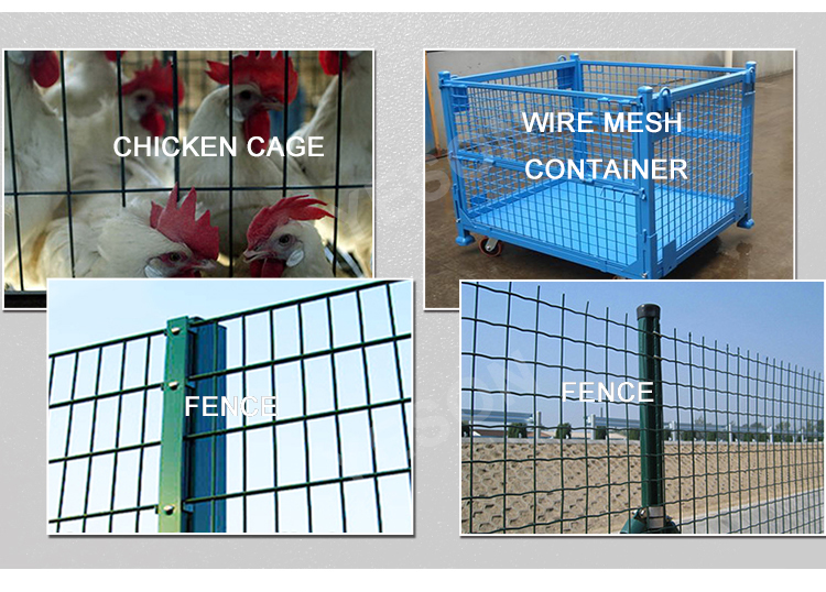 0.5mm-14mm PVC Welded Wire Mesh Rolls with No Crack Welded Point for Durable Pet Cage