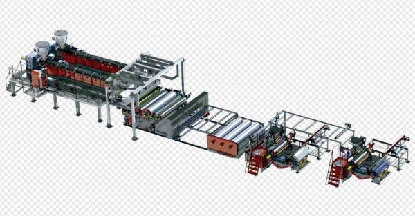 Single Screw design for EVA/POE/EPE Solar Film Extrusion Line For 0.3-1mm Thickness