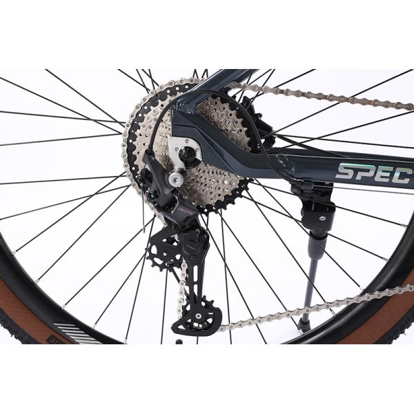 Aluminium Alloy Hollow Crankset Bicycle with SHIMANO Hydraulic Brake and Wire-controlled Air Lockable Fork