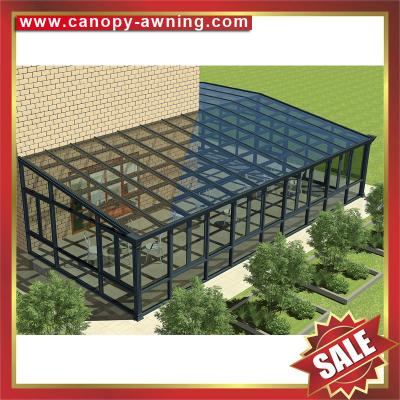prefab solar villa gazebo glass aluminium aluminum frame sunroom sun room house building sunhouse cabin enclosure kits