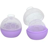 Molde de hielo de esfera - 6 paquetes - Molde de bola de hielo de silicona con embudo incorporado - Molde de cubo de hielo redondo - haga una esfera de hielo de 2,5 pulgadas para whisky y cócteles, de calidad alimentaria y libre de BPA, negro