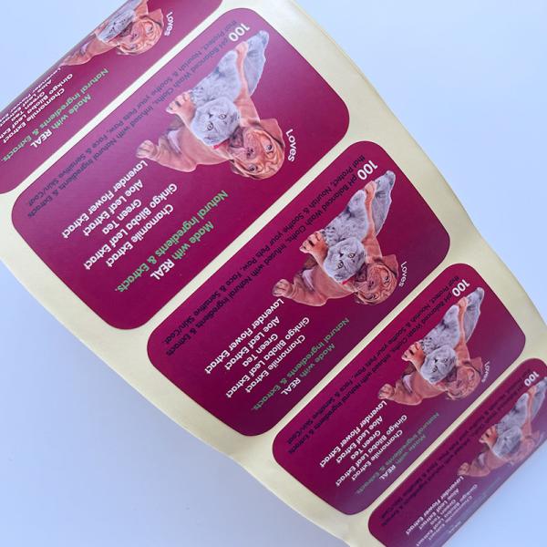 Coated Paper Pet vinyl Tamper Seal Stickers Custom Printed