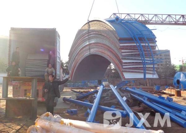 60t Separated Type Cement Silo Construction / Durable Sheet Cement Silo