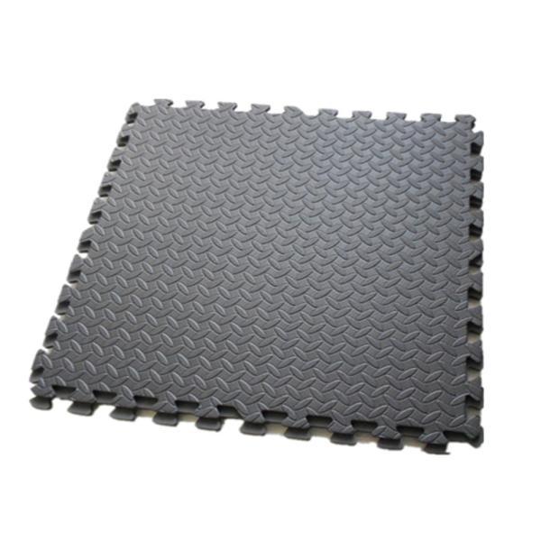 Waterproof Black EVA Foam Interlocking Floor Mats 61x61x1.2cm Size
