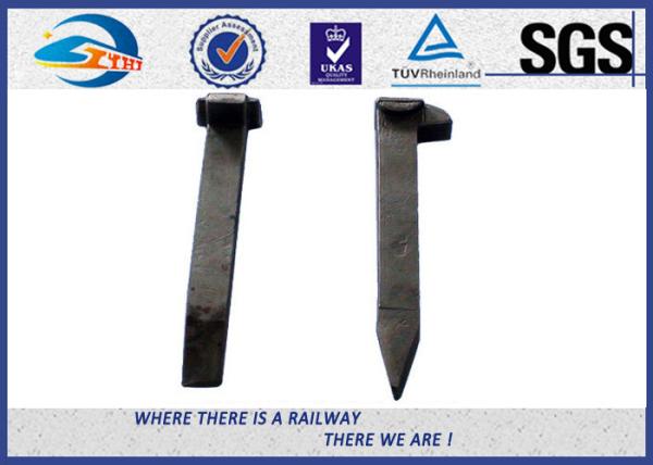 Oxide Black / Zinc Railroad Track Spikes Railway Fasteners UIC864-1