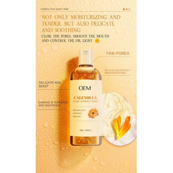 100% Pure Organic Water Hydrating Face Mist Brightening Moisturizing Petal Calendula Face Toner