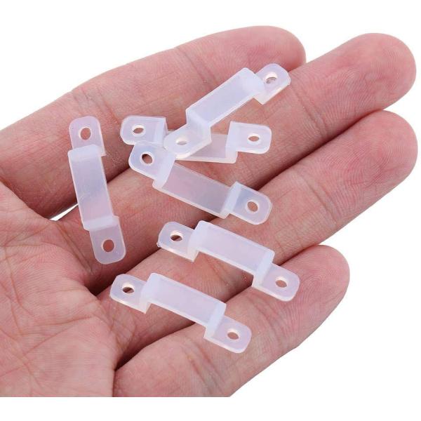 Silicone Led Strip Clip Holder 2835 5050 12mm LED Strip Light Accessories