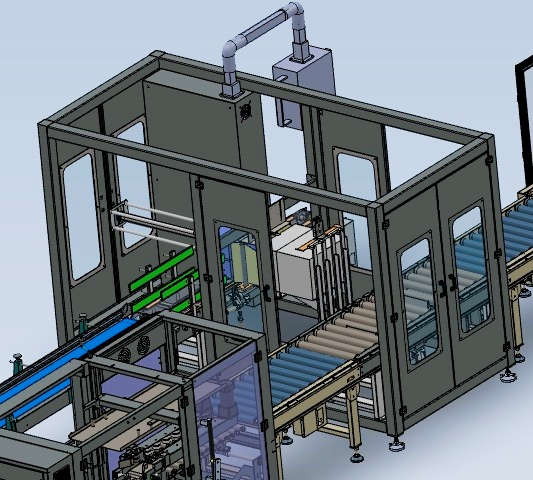 China Made Fully Automatic High-Accuracy Carton Packing line for Beverage and Apparel Packaging