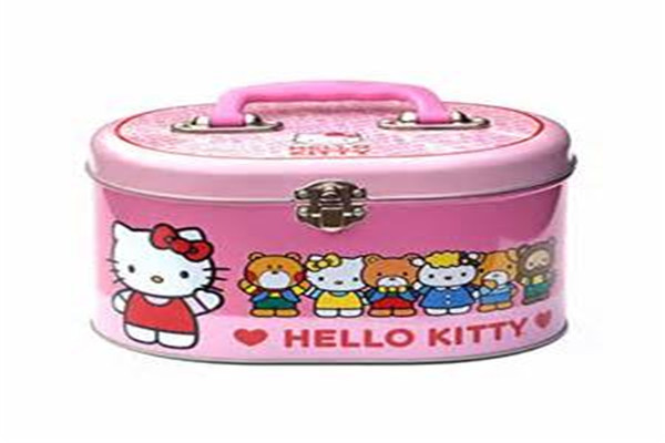 Oval Small Gift Packaging  Rectangle Metal Lunch Tin Box With Backbag Belt And Lock