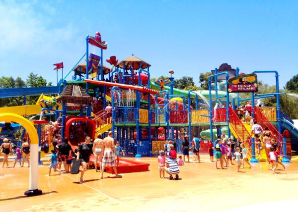 Durable Water Playground Equipment FRP Pipe Pirate Ship Slide For Kindergarten