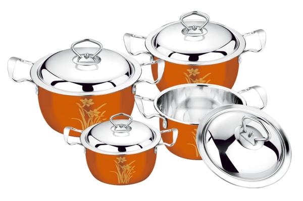 2020 hot selling 16/18/20  3pcs and 4pcs stainless steel 410cookware set &201#  cookware sets kitchenwares & kitchen pot