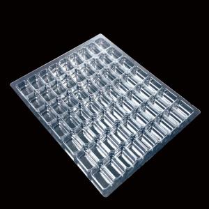 Custom 63 Cavity Macaron Insert Tray Food Grade Crystal Clear PET Plastic