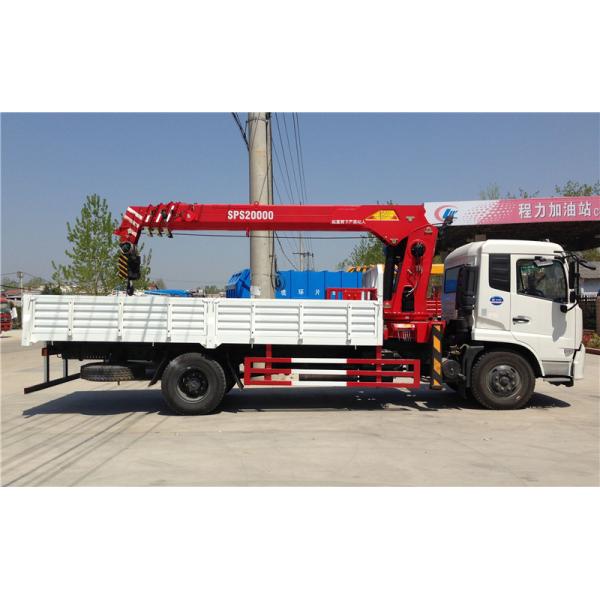 8 Ton - 10 Ton Mobile Crane Truck , Telescopic Crane Truck With 4 Section XCMG PALFINGER Crane