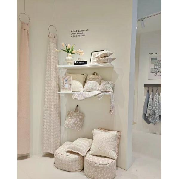 Hollowed White Cotton Lace Embroidery Muslin Curtains Blackout Window Hotels Hospitals