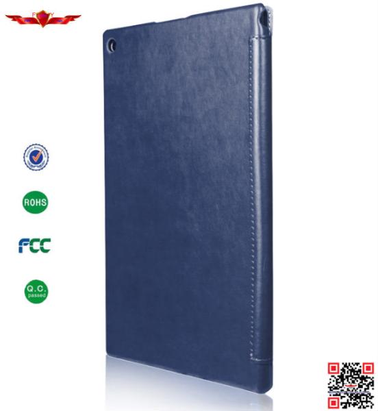 New Arrival 100% Qualify Four Foldable PU Leather Cover Cases For  SONY Xperia Tablet Z2