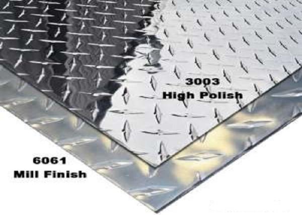 Brite Finish Aluminum Diamond Plate 12 X 36  Length Custom For Truck Floor