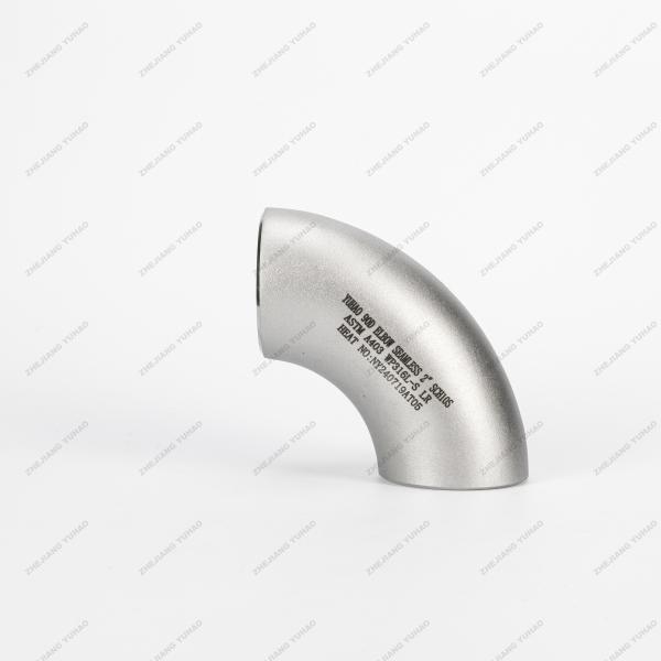 SCH5s-SCH160s Stainless Steel Elbow Butt Welded Pipe Fittings For High Pressure Environments