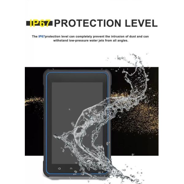 8 Inch Rugged Android Tablet with Integrated QR Code Scanning for Industrial Applications