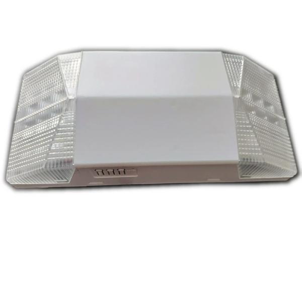 6W LED Surface Mounted Exit Sign with Two Square Heads and Lithium 3.7V 1800mAh Battery