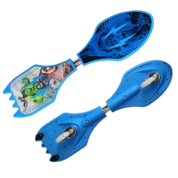 OEM Marvel waveboard two wheels skateboard snake scooter blue color for kids boys