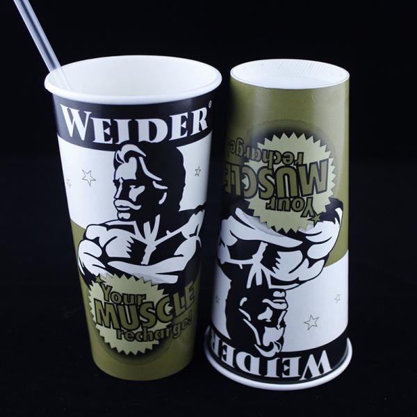 Перерабатываемые печатные бумажные чашки, двойные стенки биоразлагаемые кофеварки