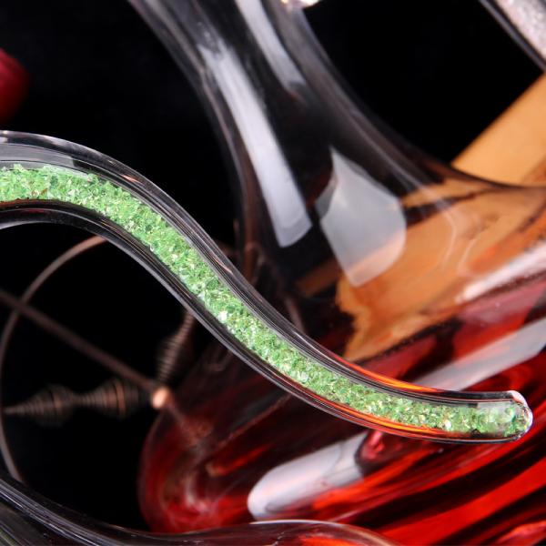 Графинчик вина классического дизайна круглый, рука дунутый неэтилированный стеклянный графинчик