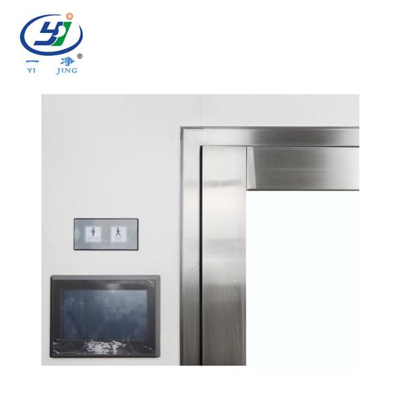 LCD  Air Shower Cleanroom 350kg Air Shower Pass Box Steel Paint