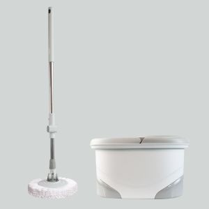 Microfiber Floor Cleaning Mop Swivel Spinning 360 Rotating Spin Magic Mop With Plastic Bucket