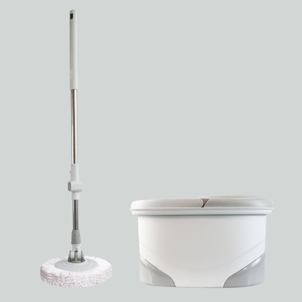 Microfiber Floor Cleaning Mop Swivel Spinning 360 Rotating Spin Magic Mop With Plastic Bucket