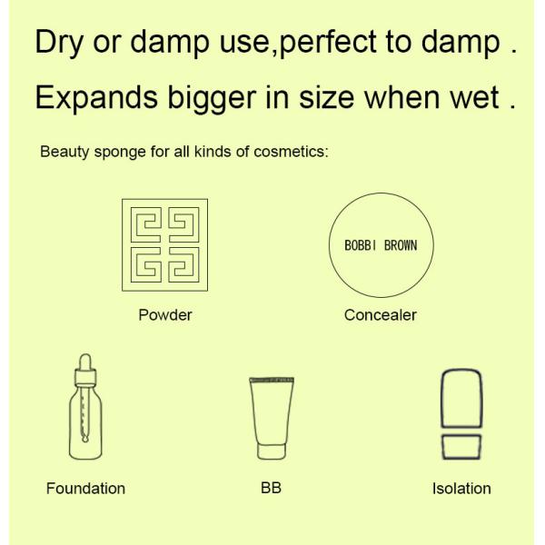 Губка красоты Eco полиуретана дружелюбная для стороны и тела