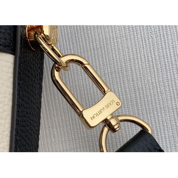 Small Genunie Black Printing Linning 25cm Cowhide Bucket Bag Handhold