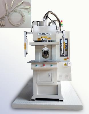 High Efficiency 55 Ton  Data Cables  Injection Molding Machine With C Type White