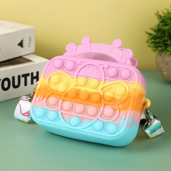 Легкая милая силиконовая сумка для макияжа сумка карандаш для детей школьные принадлежности для офиса кроссбоди плечевая сумочка