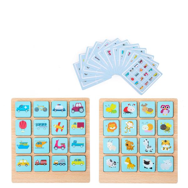 ODM Children'S Montessori Wooden Puzzle Board Game