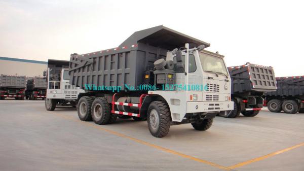 Caminhão basculante resistente largo da mineração 60-70tons do corpo 6X4 371hp HOWO de SINOTRUK para os meus