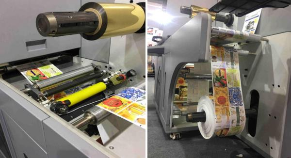 Folha de Digitas que carimba e que enverniza a máquina do realce da etiqueta
