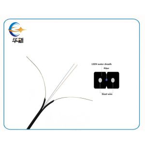 En el interior Gjxh Gjxfh Ftth Drop Cable de modo único 9 /125 2*3mm Lszh