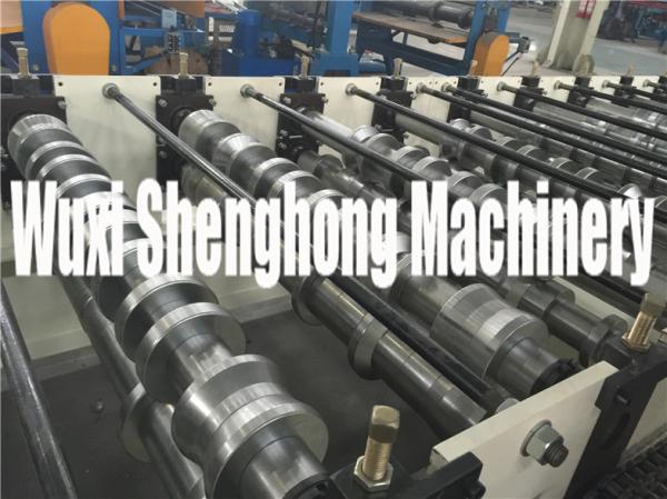 Refine Steel Plates Wall Panel Roll Forming Machine , Corrugated Sheet Forming Machine