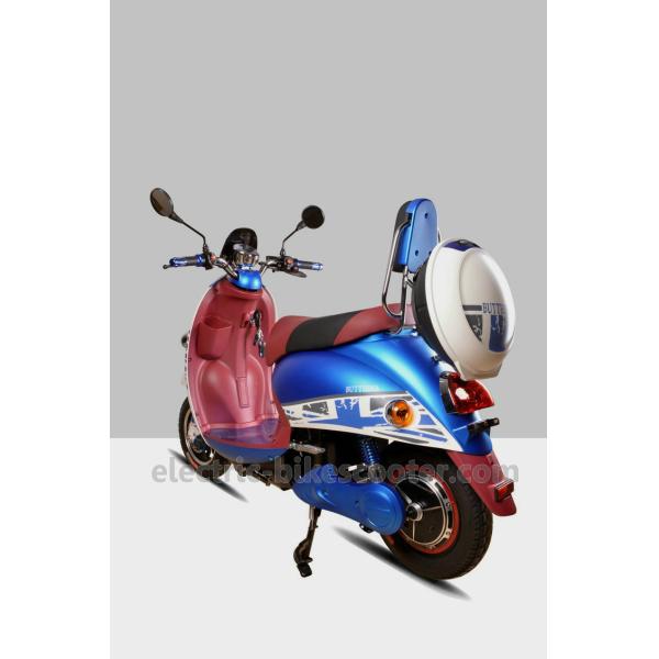 Pedal Assisted Scooter 500W 60V Dc Hub Motor , Two Wheeled Moped Electric Scooter