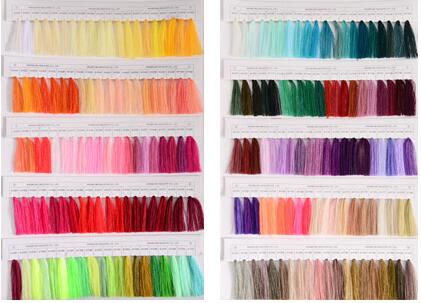 Высокопрочным представление ровной поверхности пряжи полиэстера кольца покрашенное извивом хорошее шить