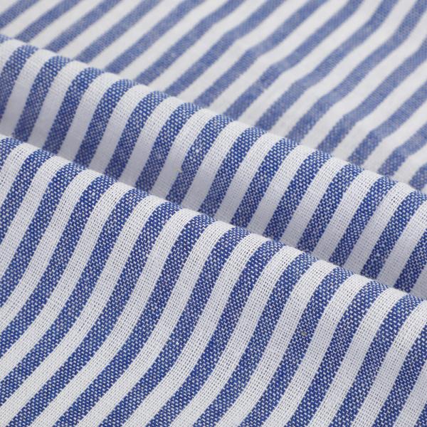 Normal Construction Men Blue Office Shirt 150gsm 21s Plain Two Tone Yarn Dyed Poly Cotton Oxford Fabric for Clothes