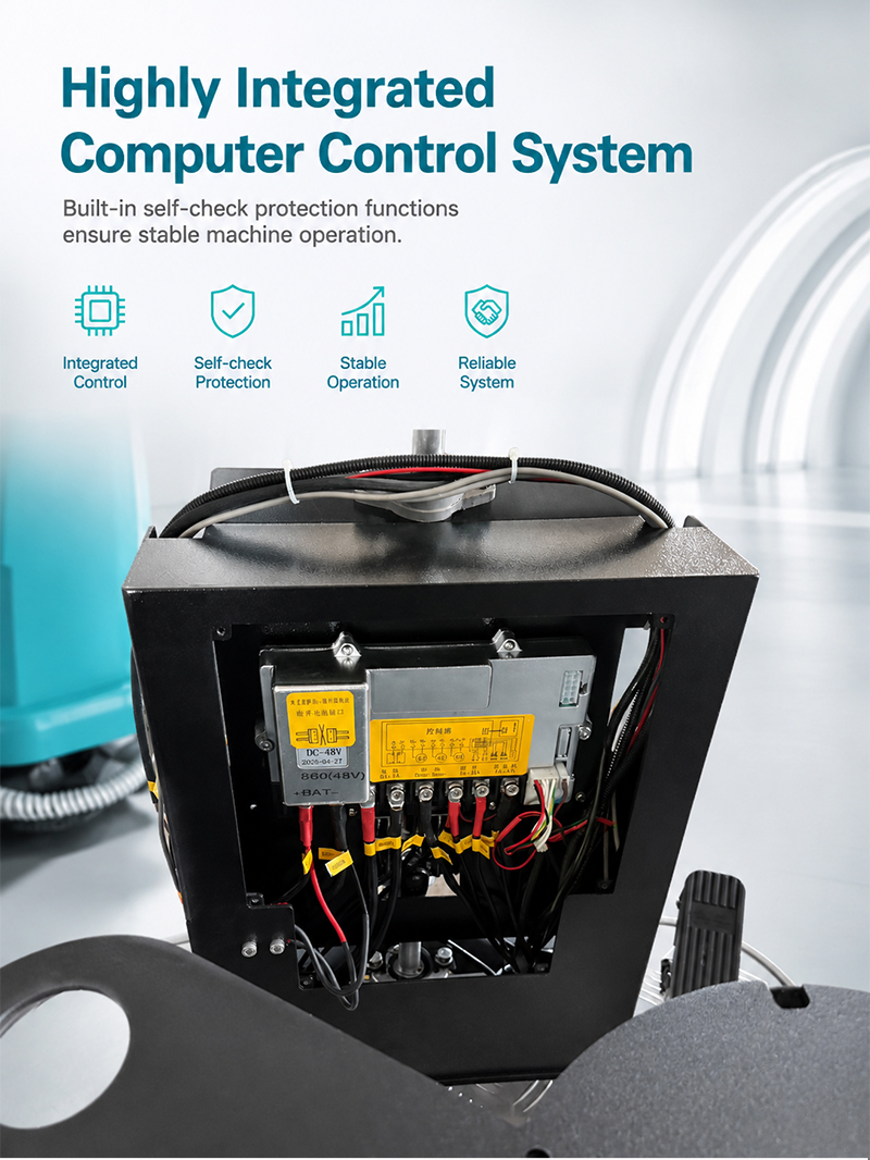 Industrial Ride on Floor Cleaning Machine Vinyl Epoxy Marble Tile Commercial Floor Cleaning Washing Machine