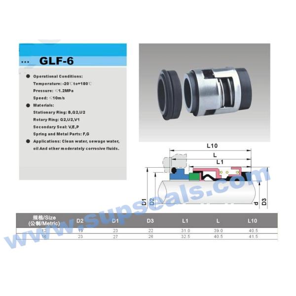 уплотнение водяной помпы 12mm GLF 6 механическое для Grundfos