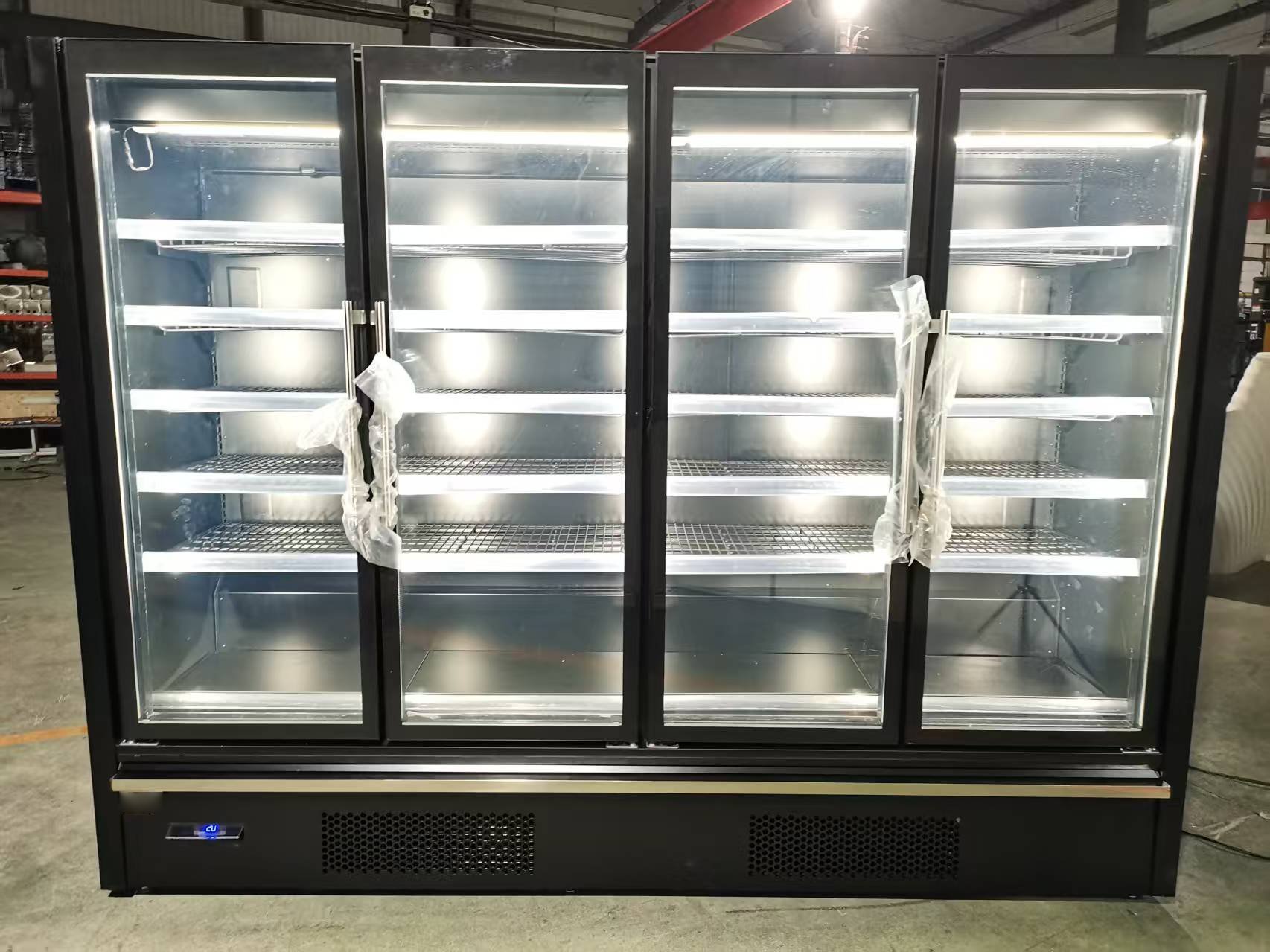 ELF250MGF Commercial Glass Door Standing up Frozen Foods Display Freezer Upright Freezing Cabinets