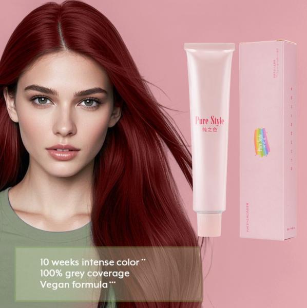 Purestyle Professional Salon Hair Color Cream Dye 100ml Natural Permanent Mild Formula Customizable Private Label