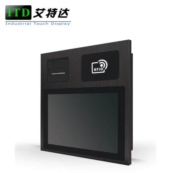 Врезанный ИП65 компьютер панели экрана касания изрезанный для кухни легкой для того чтобы очистить