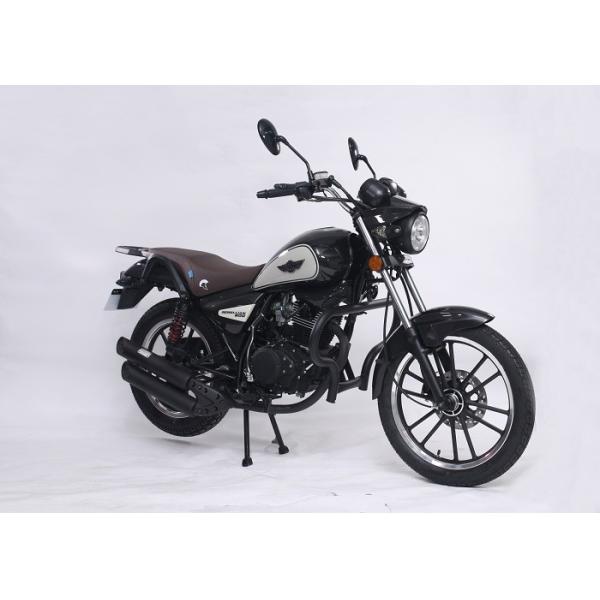 CDI Ignition 125cc Street Legal Motorcycle Stable Durable Frame Black Color