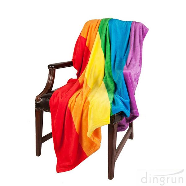 100% Cotton Gay Flag Beach Towel LGBT Pride Parade Rainbow Towel Colors Resistance